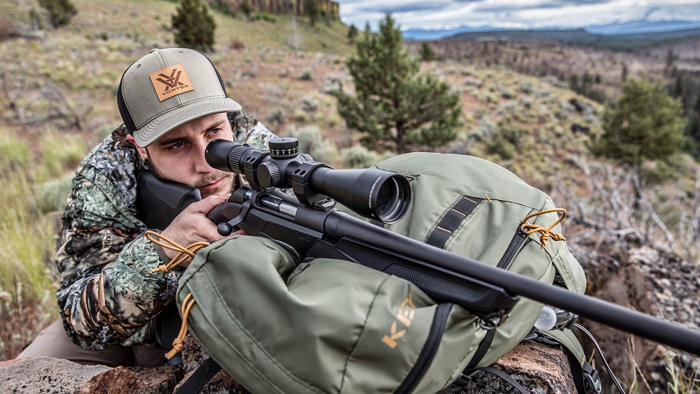 Hunter Sighting In His Vortex Riflescope